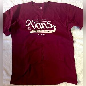 Mens Vans Burgundy Medium Tee, like new